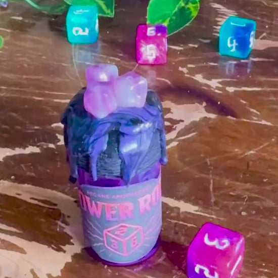 D6 Dice Roller Potion | Electric Fuchsia Power Roll | D&D TTRPG Dice Rolling Prop