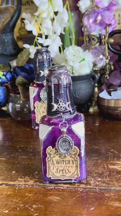 A Witch’s True Love Spell | Amas Veritas Potion | Practical Magic Inspired Witch Potion | Botanical Love Spell Decor | Witchy Gift