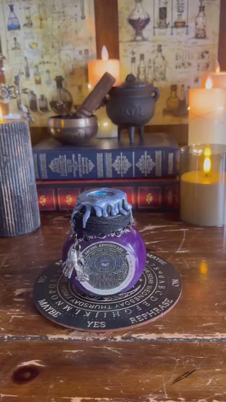 Ask The Oracle Elixir | Decision Making Potion | Fortune Telling Decor | Magic 8 Ball | RPG Prop