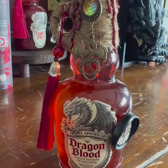 Dragon Blood Display Potion | Fantasy Shelf Decor | Interactive Color Change Elixir Bottle