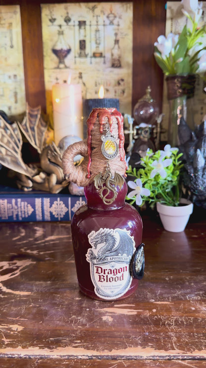 Dragon Blood Display Potion | Fantasy Shelf Decor | Interactive Color Change Elixir Bottle