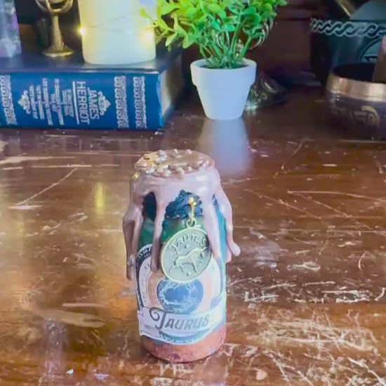 Mini Zodiac Taurus Potion Collectible | Astrology Decor | Witchy Display Bottle