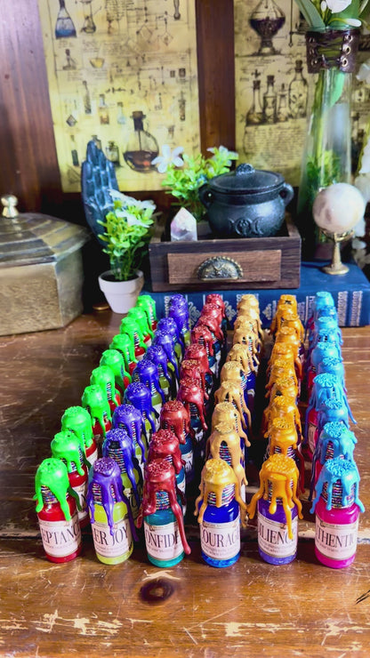 Pride Mini Emotion Potion | LGBTQ Pride Gift | Crystal Potion Fidget Vial | Queer Dopamine Decor | Witchy Pride Collectible