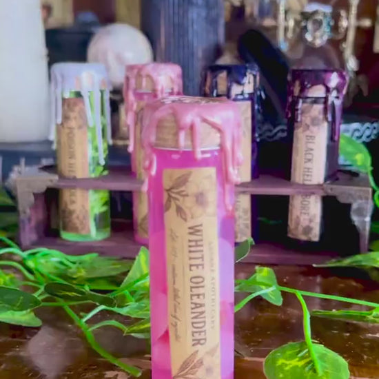 Poison Garden | White Oleander Mini Potion | Dark Academia Display Bottle