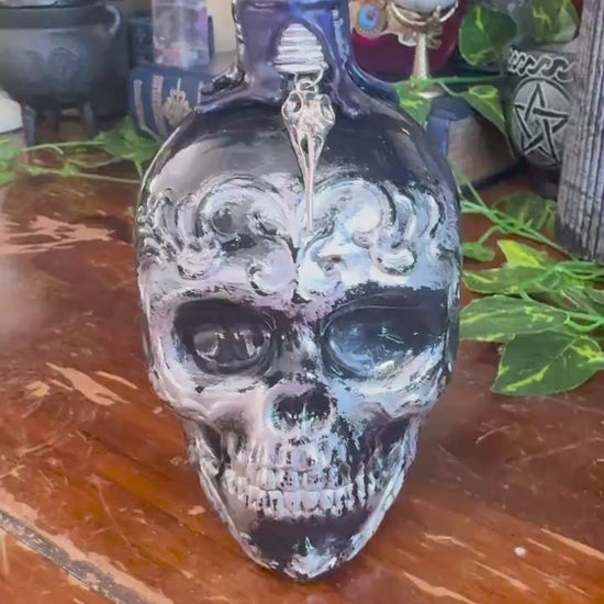 Draught of Living Death | Skull Potion Bottle | Gothic Fantasy Decor | Spooky Display